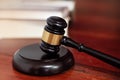 The judge gavel,Hammer of justice Royalty Free Stock Photo