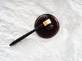 The judge gavel,Hammer of justice Royalty Free Stock Photo