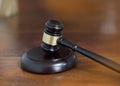 The judge gavel,Hammer of justice Royalty Free Stock Photo