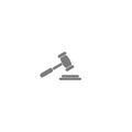 Judge gavel icon. Auction hammer icon isolated on white background Royalty Free Stock Photo