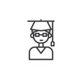 Judge line icon