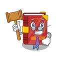 Judge Magic Spell Book In Shape Mascot