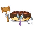 Judge maple bacon bar mascot cartoon