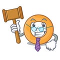 Judge onion ring mascot cartoon