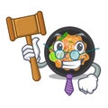 Judge pat thai on the mascot plate Royalty Free Stock Photo