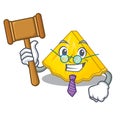 Judge pineapple slices on a cartoon plate Royalty Free Stock Photo