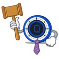 Judge Qash coin mascot cartoon