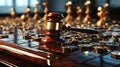 The judge\'s gavel symbolizes the judicial legislature