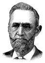 Judge Thomas M. Cooley, vintage illustration