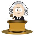 Judge using his gavel Royalty Free Stock Photo