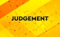 Judgement abstract digital banner yellow background Royalty Free Stock Photo