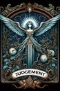 Judgement. Esoteric Tarot card. Digital printable illustration