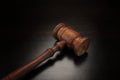 Judges Or Auctioneer Gavel Made From Red Wood Royalty Free Stock Photo