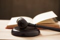 Judges court gavel Royalty Free Stock Photo