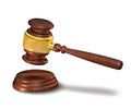 Judges gavel, justice concept Royalty Free Stock Photo