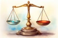 Judgment symbol law court legal background balance trial scale justice concept judge crime Royalty Free Stock Photo