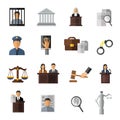 Judicial System Icon Set