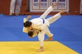 Judo action - throwing maneuver