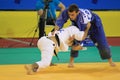 Judo - Gevorg Khachatrian and Aram Grigoryan Royalty Free Stock Photo