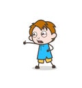 Judo Karate Fighting Pose - Cute Cartoon Kid Vector