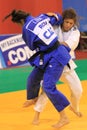 Judo - Loredana Ohai and Agata Perenc Royalty Free Stock Photo