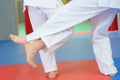 Judo sport training in sports hall Royalty Free Stock Photo