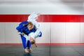Judo on tatami Royalty Free Stock Photo