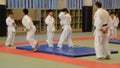 Judoka Training At The Osaka Budo Center Japan 2016