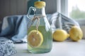 jug of homemade cleaning solution, ready to tackle any mess