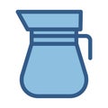 jug line vector icon which can easily modify or edit Royalty Free Stock Photo