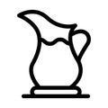 Jug line vector icon which can easily modify or edit Royalty Free Stock Photo