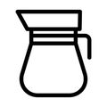 jug line vector icon which can easily modify or edit Royalty Free Stock Photo