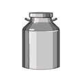 jug metal milk can cartoon vector illustration Royalty Free Stock Photo