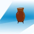 Jug of milk on a blue background