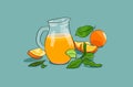 Jug of orange juice