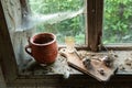 Rustic still life with jug Royalty Free Stock Photo