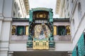 Jugendstil Ankeruhr Vienna Clock at Hoher Markt Royalty Free Stock Photo