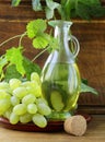 Jugful with grape seed oil