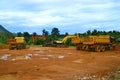 Juggernauts at Construction Site Royalty Free Stock Photo