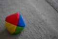 Juggle ball on grey carpet Royalty Free Stock Photo