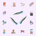 juggle with knives colored icon. circus icons universal set for web and mobile