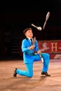 Juggler at Circus World Museum in Baraboo, Wisconsin Royalty Free Stock Photo