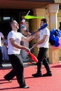 Mesmerizing Juggler Showcases Skill and Precision on the Performance Stage