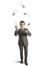 Juggler genius Royalty Free Stock Photo