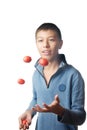 Juggler and tomato