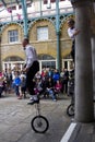 Jugglers at Covent Garden, London.