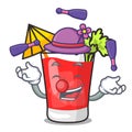 Juggling bloody mary mascot cartoon