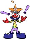 Juggling Clown Royalty Free Stock Photo
