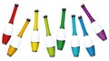 Juggling Clubs Colored Collection