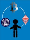 Juggling - ethereum - bitcoin - litecoin